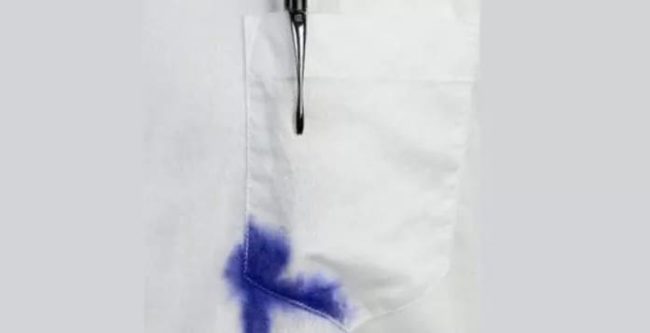 Полезные советы, как отстирать шариковую и гелевую ручку с белой одежды