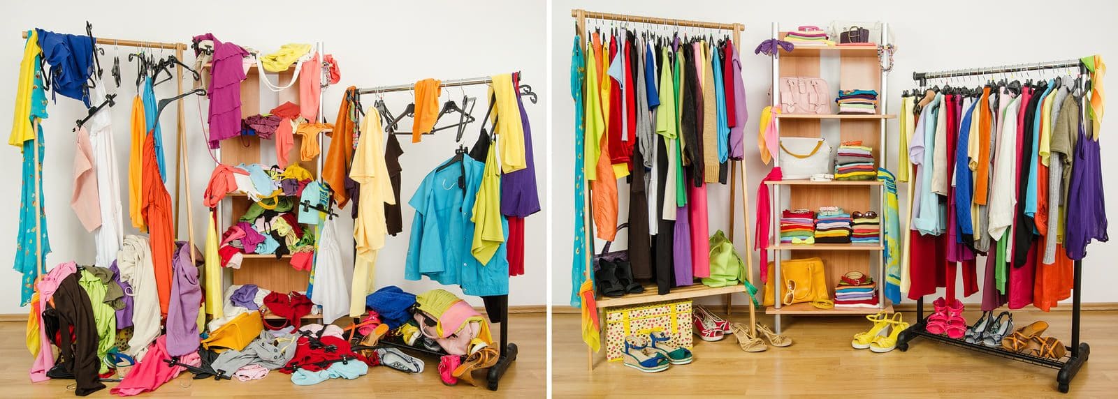 Разноцветный гардероб